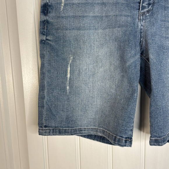 Wit & Wisdom Bermuda Jeans Distressed Shorts Sz 8 - Picture 2 of 12